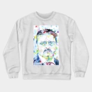 THEODORE ROOSEVELT - watercolor portrait .1 Crewneck Sweatshirt